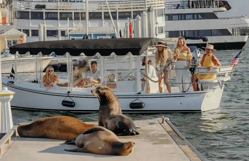Private Electric Boat Sunset Experience LA