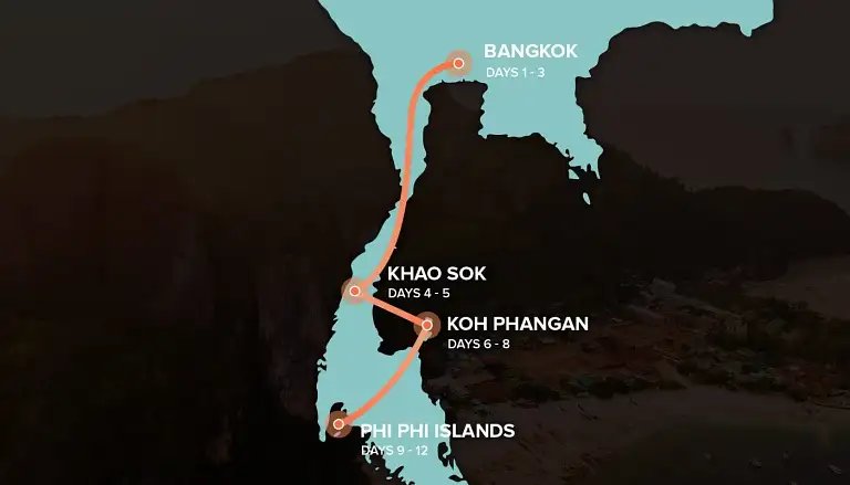 12 Day Bangkok to Phi Phi Thailand Tour Discount