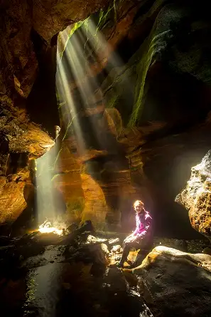 Twister and rocky creek canyons Blue Mountains