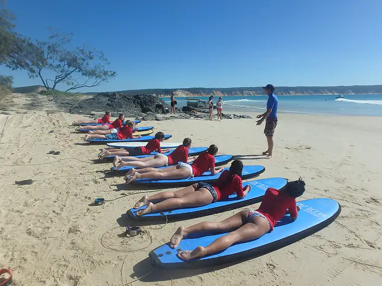 Surfing rainbow beach