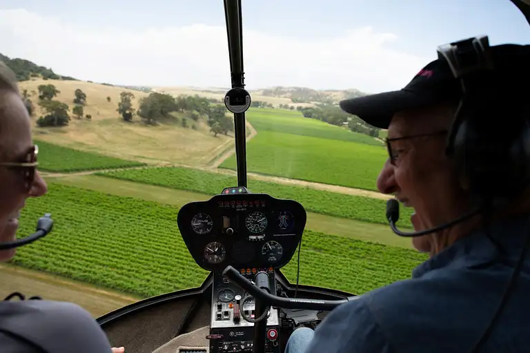 southern barossa & reservoirs scenic helicopter flight