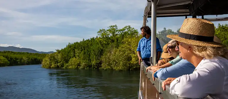 Deadly After Dark Cairns Sunset Cruise on Trinity Inlet at Dusk