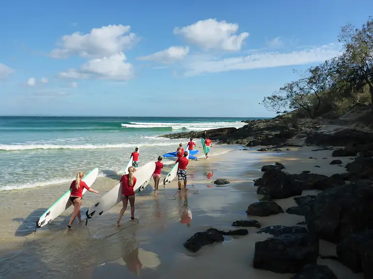 Surf lesson at point break.JPG