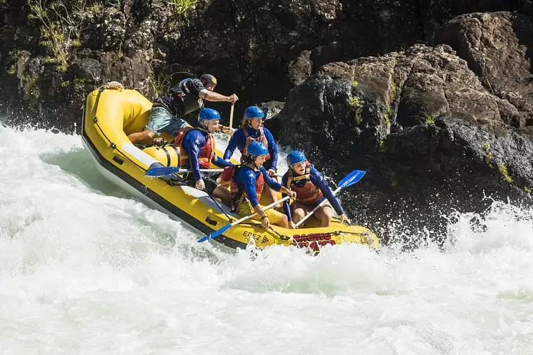 White Water Rafting in Tully Gorge Rainforest Queensland