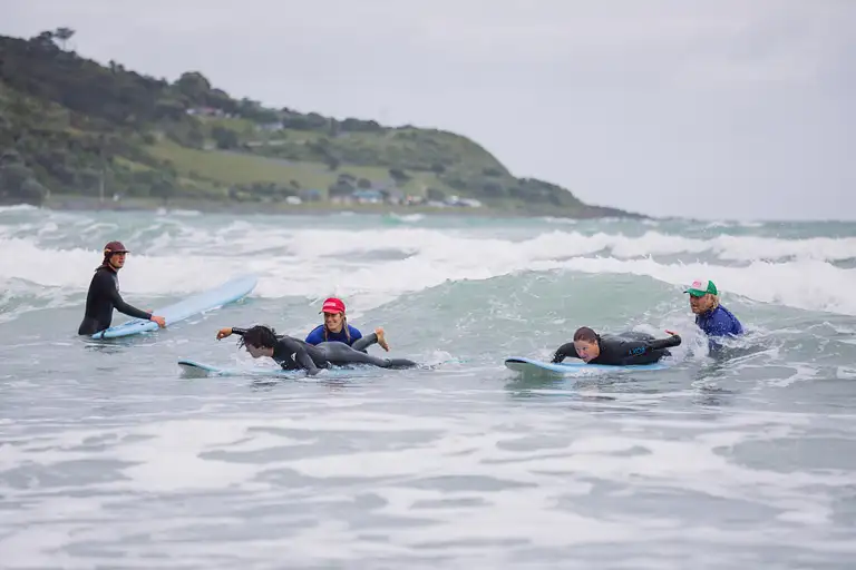 Surf lessons New Zealand