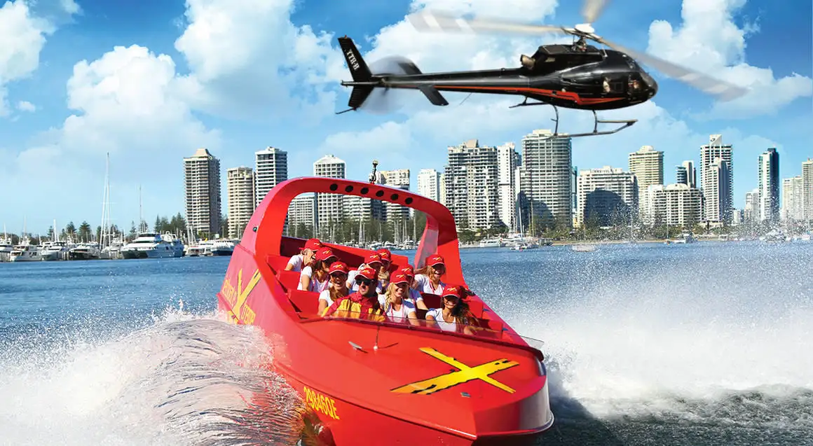 jet boat and helitour gold coast