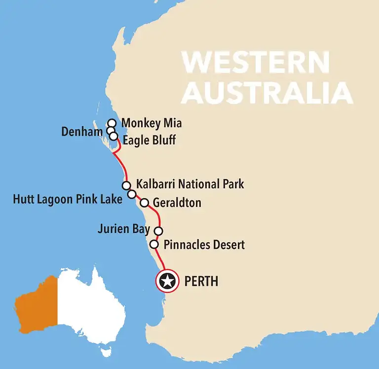 4 Day Perth to Monkey Mia