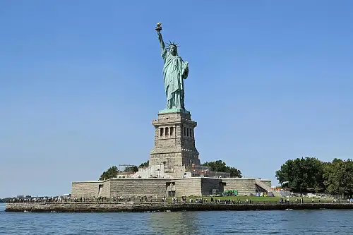 Statue of Liberty from Liberty Island in New York City