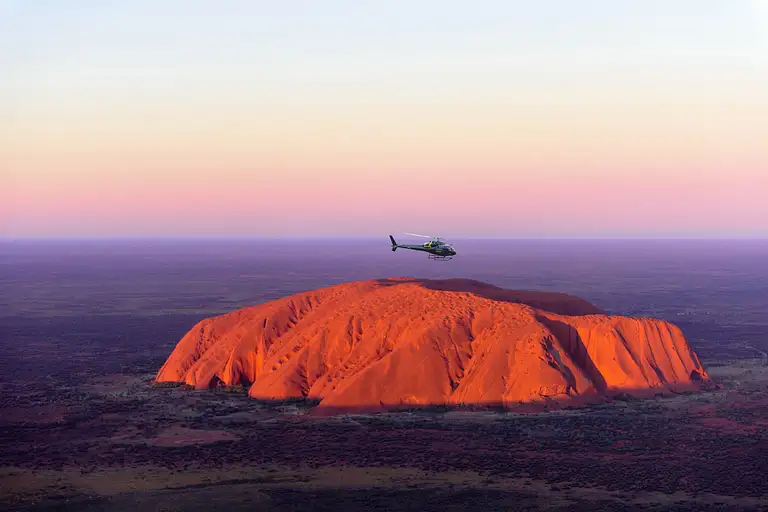 uluru & kata tjuta sunset helicopter tours