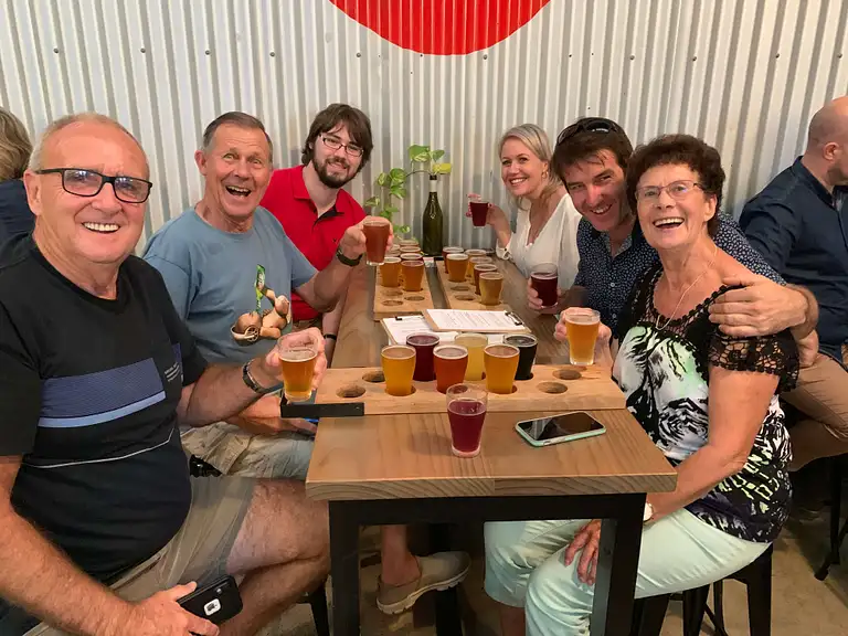 BRISBANE Enjoying final beers