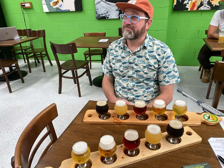 BRISBANE Deliberating over beers at Happy Valley Brewing Co