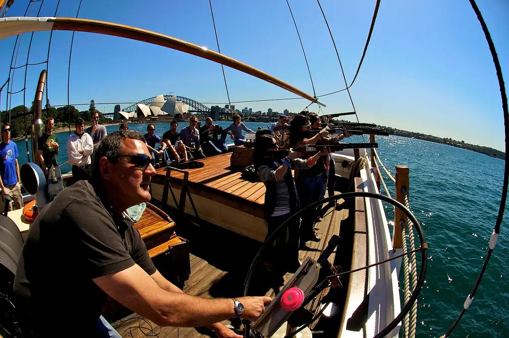 Laser Clay Shooting Cruise on Sydney Harbour