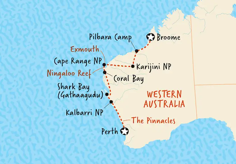 Broome to Perth tour