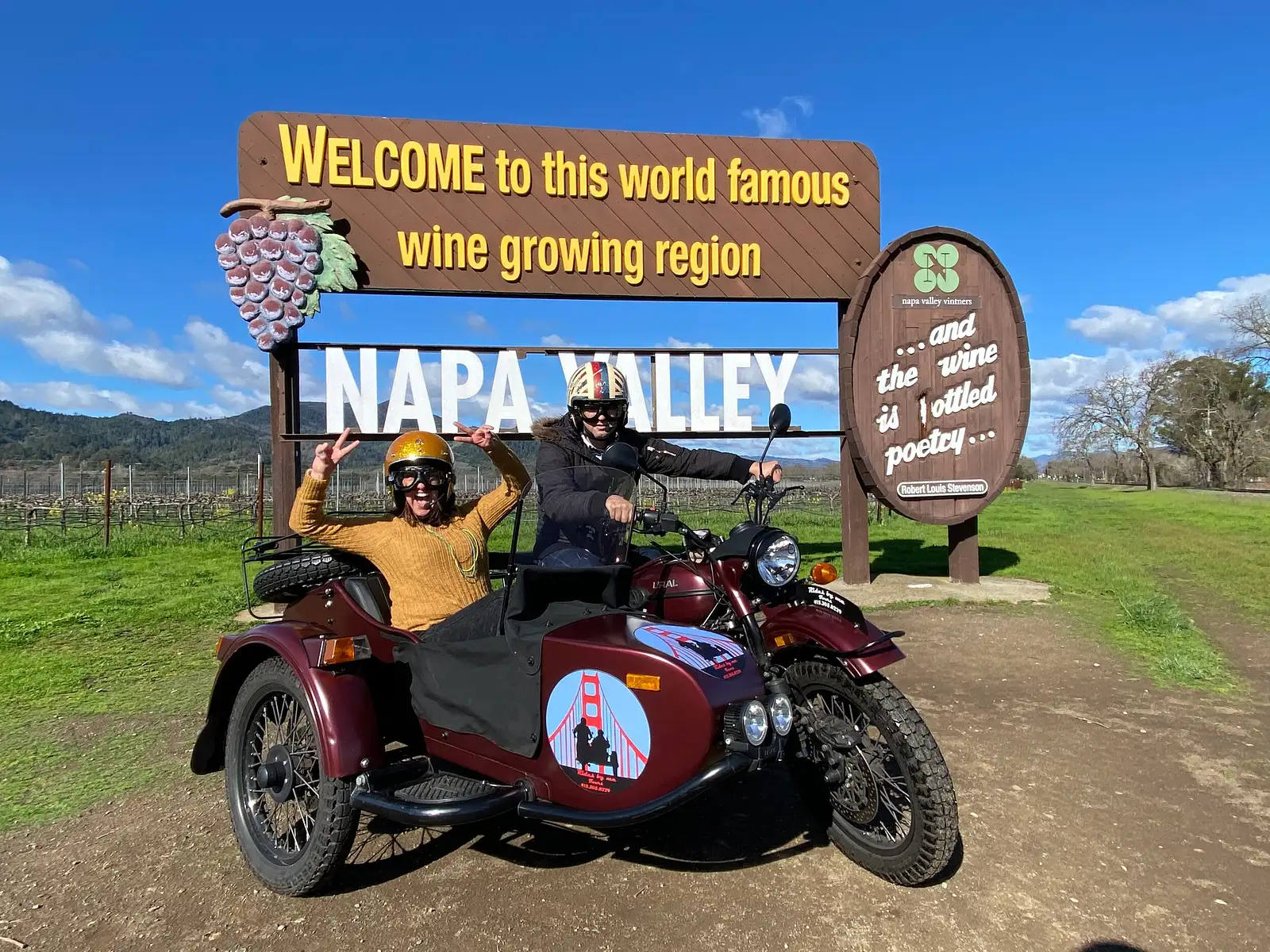 Napa Valley Sidecar Wine Tour