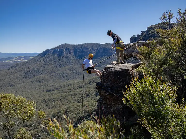 abseiling blue mountains