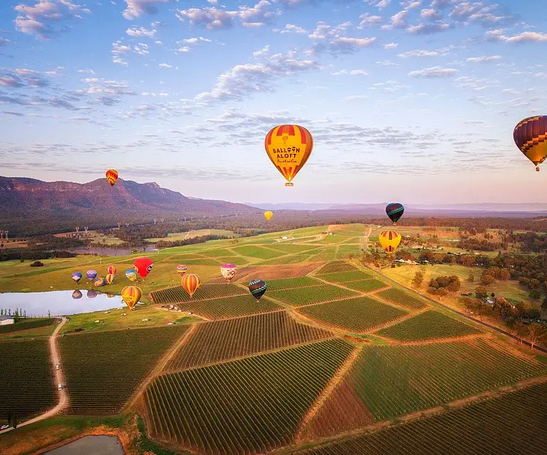 Sunrise Hot Air Balloon Experience in Hunter Valley Australia