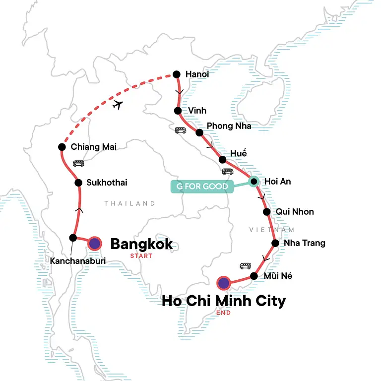 21 day Thailand and Vietnam