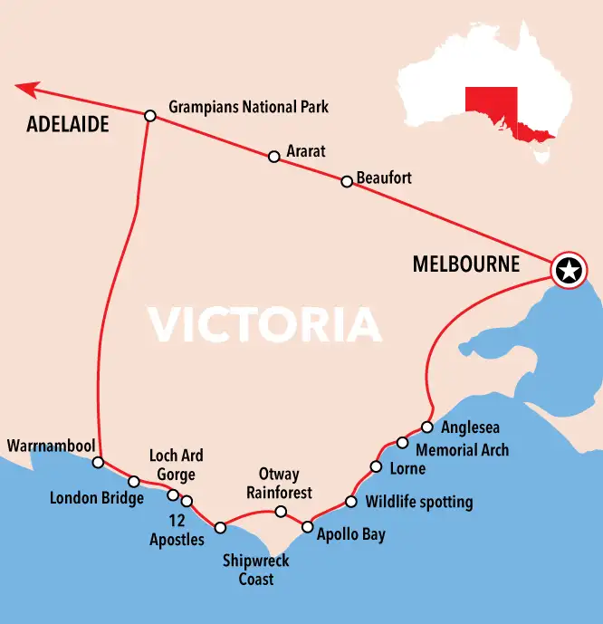 great ocean road tour from melbourne