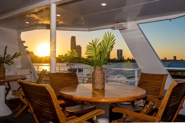 Luxury sunset broadwater cruise