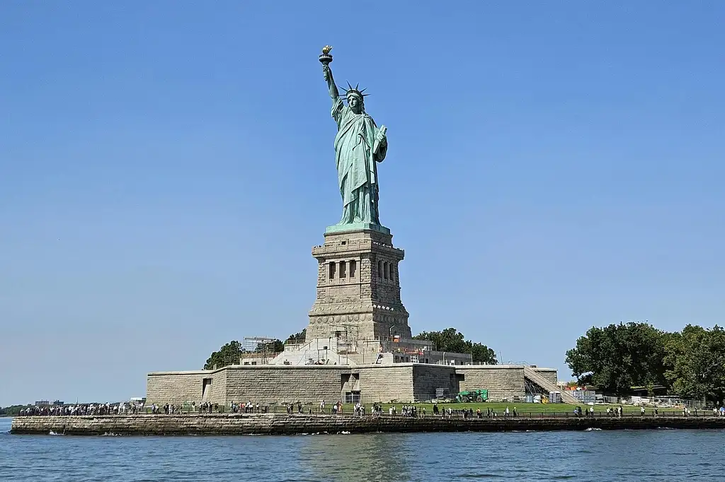Statue of Liberty from Liberty Island in New York City