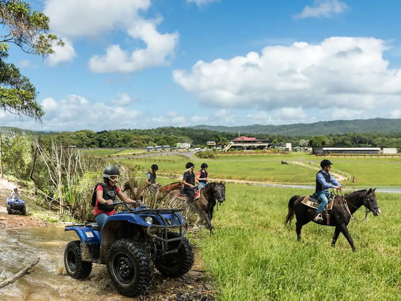 Horse Riding and ATV Tour With Petting Zoo